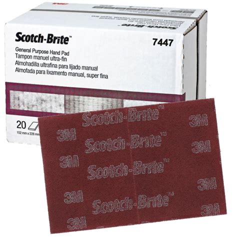 what grit are scuff pads|scotch brite 7447 grit equivalent.